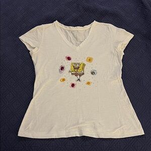 🍍SpongeBob Graphic Tee with Gem Accents Size S